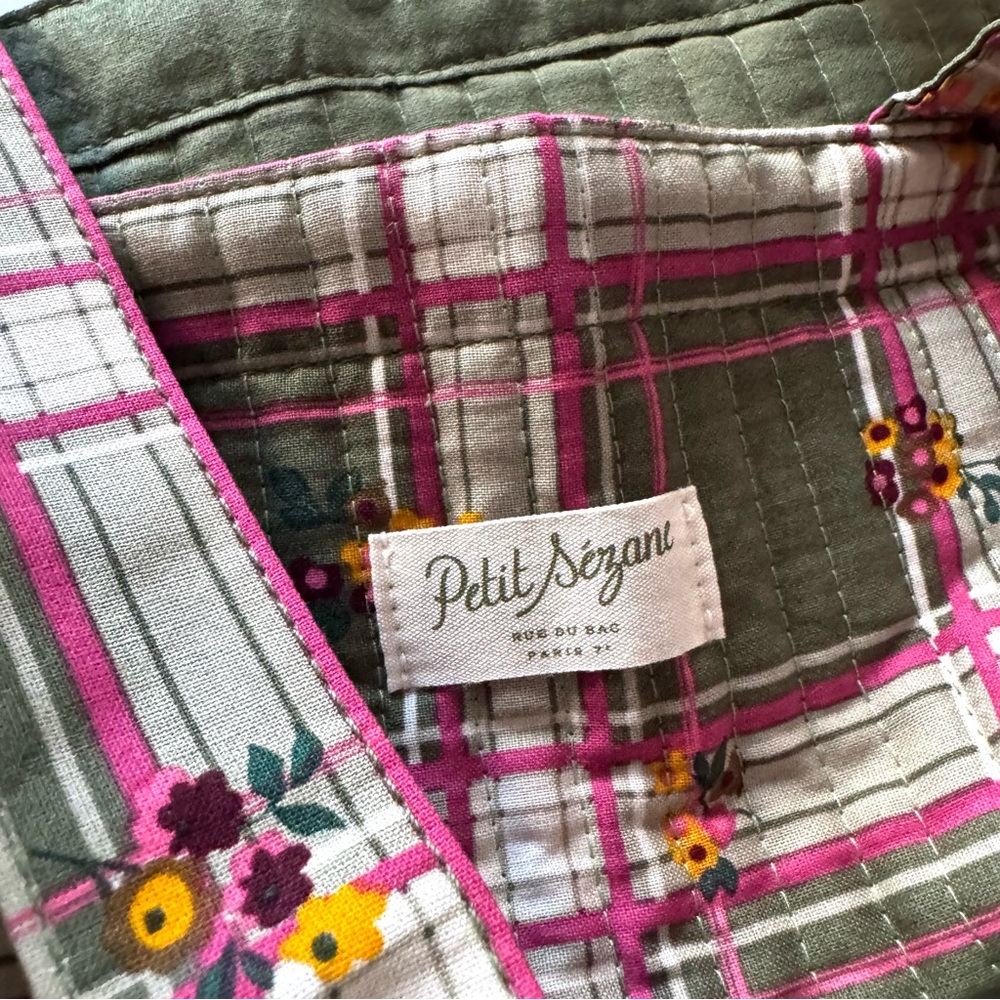 New Petite Sézane Quilted Tote Bag - Picture 3 of 4